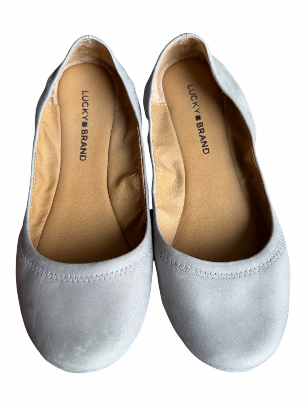 Lucky Brand Emmie Gray Flats 9.5W